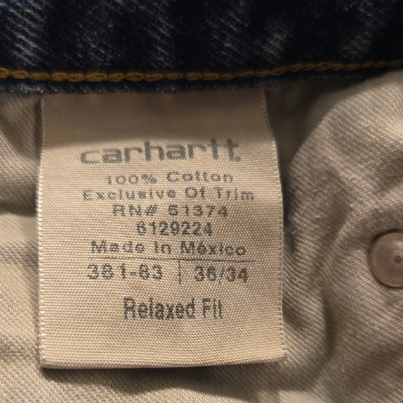 Carhartt Men's Relaxed Denim Jeans - Picture 9 of 9